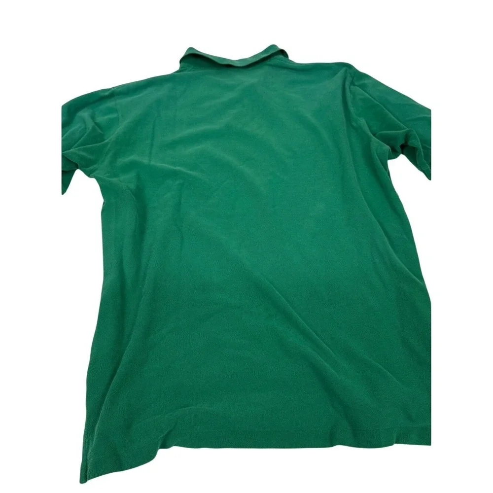 Polo Ralph Lauren Green Classic Fit Polo Shirt Red Pony Men's Large‎ Cotton